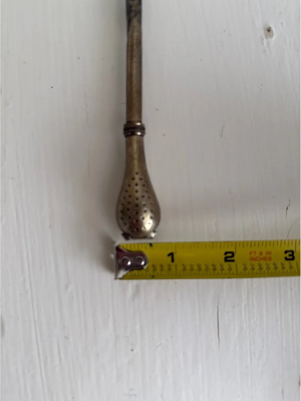 Vintage Argentina Yerba Mate Bombilla Metal Drinking Straw Filter Straw